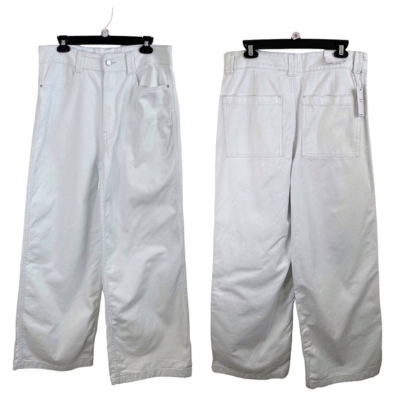 WeWoreWhat NWT Utility High Waist Wide Leg Jeans size 31 - Picture 2 of 15